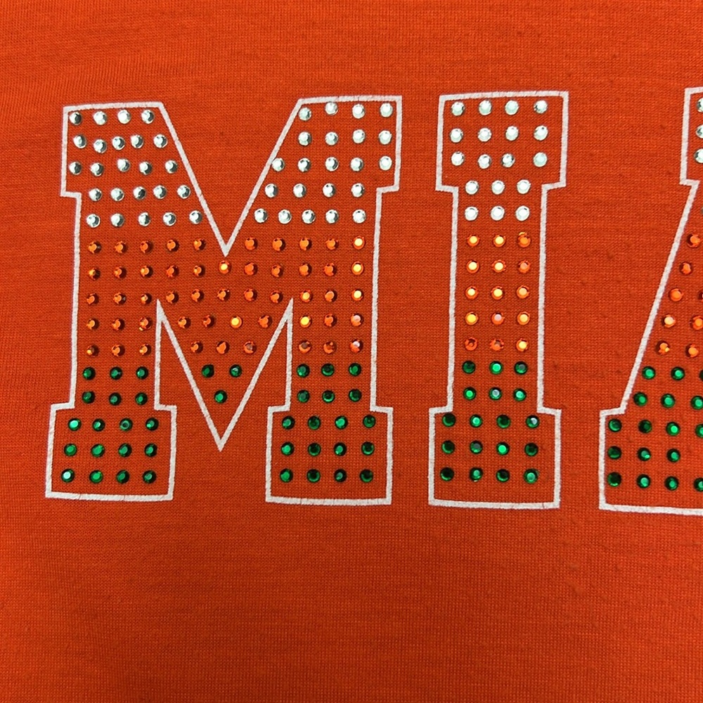 Miami Hurricanes Football Tee Shirt Sz L - Picture 4 of 6